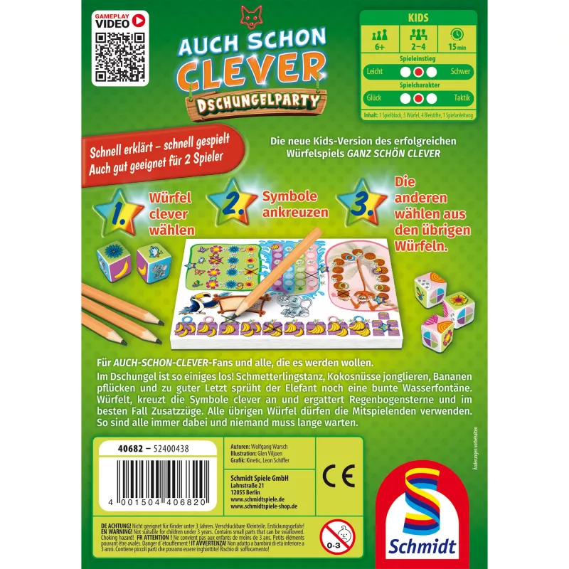 Auch schon clever - Dschungelparty, spoločenská hra