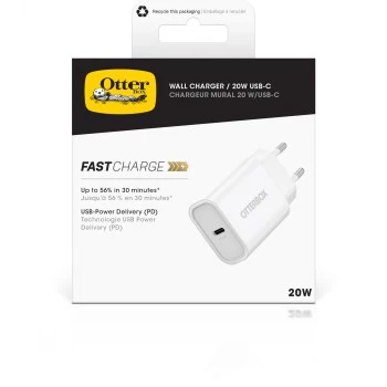 Nástenná nabíjačka OTTERBOX 78-81340 20W USB‑C (USB‑PD) biela