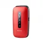 Panasonic KX-TU550 EXR mobilný telefón pre seniorov, 4G, 2,8 palca, véčkový, červený