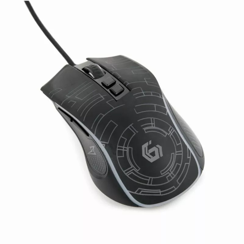 Gembird MUSG-RGB-01 myš pre pravákov USB Type-A 3600 DPI