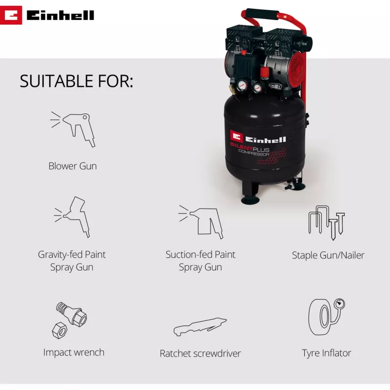 Vzduchový kompresor Einhell TE-AC 24 Silent 750 W 135 l/min