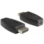 DeLOCK - DisplayPort adaptér - DisplayPort (M) na Mini DisplayPort (W) - čierny
