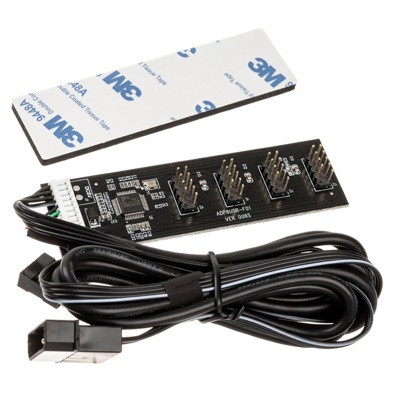 USB hub karta Kolink USB 2.0 s 60cm USB a Molex káblom