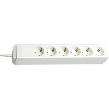 Predlžovacia zásuvková lišta brennenstuhl Eco-Line, 6-násobná, biela (1159420015)