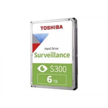 Toshiba S300 Surveillance 3.5 interný pevný disk SATA 6GB/s – 6 TB, 5400 ot/min