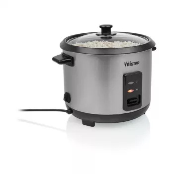 Hrniec na ryžu Tristar RK-6147 — 1,5 l, 500 W, čierna/strieborná