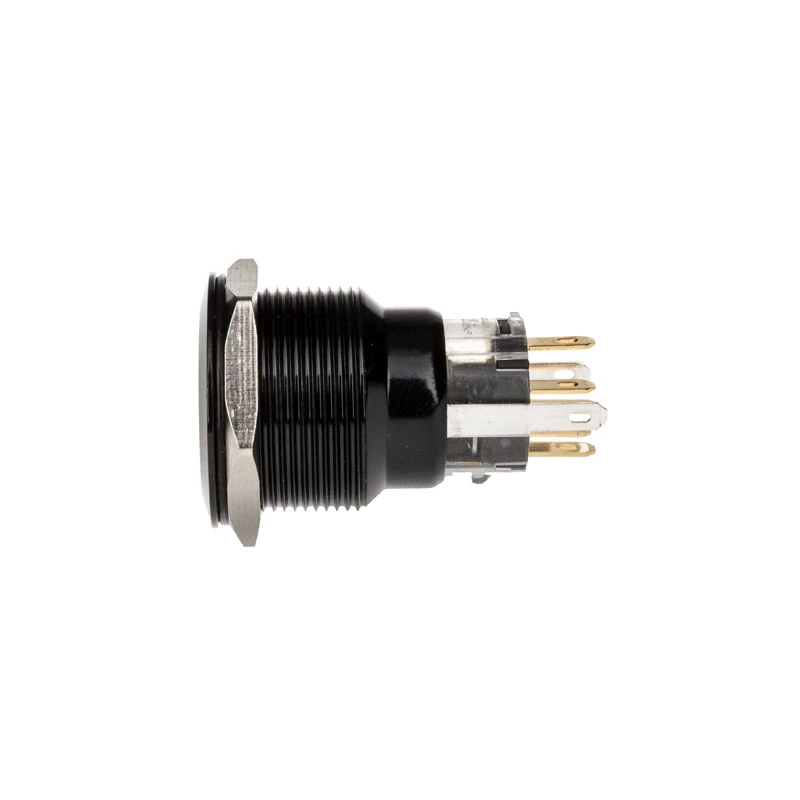 DimasTech vandalizmu odolný tlačidlový spínač 22 mm Blackline Dot RGB PD223