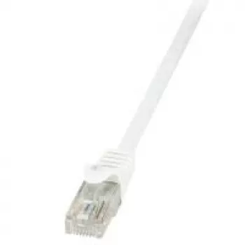 LogiLink CP2111U RJ45 sieťový kábel, patch kábel CAT 6 U/UTP 20,00 m biela s ochranou západky 1