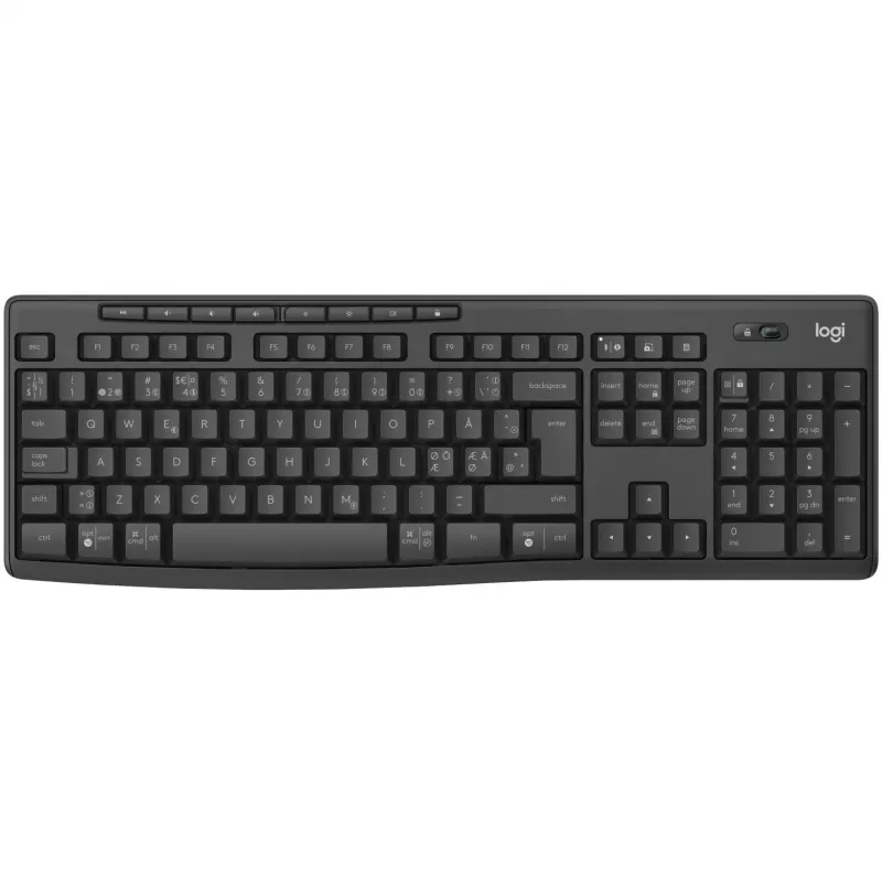 Logitech MK370 Combo for Business klávesnica myš súčasťou Office RF Wireless + Bluetooth QWERTY Nordic grafitová
