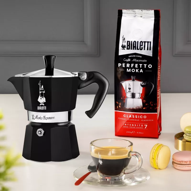 Bialetti Moka Express moka kanvica čierna