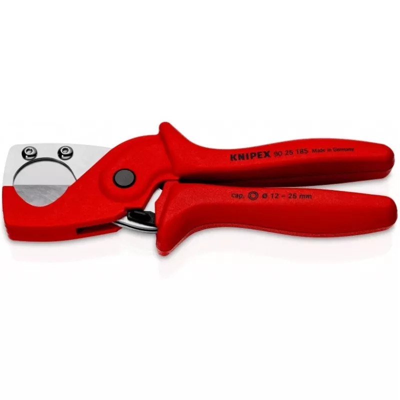 Knipex 90 25 185 - rezačka rúr - nehrdzavejúca oceľ - plast - červená - 1,2 cm - 18,5 cm (90 25 185)