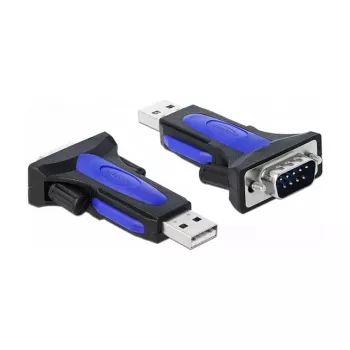 Sériový kábel DeLOCK 66280 USB Type-A DB-9 0,8 m čierny