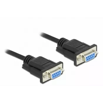 Sériový kábel DeLOCK 86605 čierny 2 m RS-232 Sub-D9