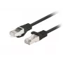Lanberg PCF6-20CC-0200-BK Prepojovací kábel Cat.6 F/UTP, 2 m, čierny, balenie 10 ks