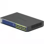 NETGEAR GS516PP Unmanaged Gigabit Ethernet (10/100/1000) Power over Ethernet (PoE) modrá, sivá