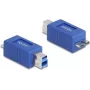 DeLOCK 67215 káblový adaptér USB Type-B USB Micro-B modrý