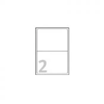 Avery - adresné etikety - biela - 199,6 x 143,5 mm - 200 etikiet (100 listov x 2) (L7168-100)