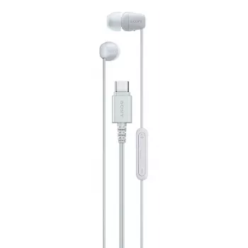 Sony IER-EX15C headset káblový in-ear hovory/hudba USB Type-C biely
