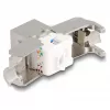 DeLOCK Keystone modul RJ45 konektor samica na LSA Kat.6A s LED strieborno-biela