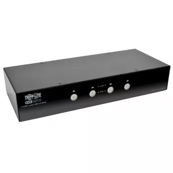 EATON TRIPPLITE 4-portový DisplayPort KVM prepínač s audio káblami a USB 3.0 SuperSpeed hub (B004-DPUA4-K)