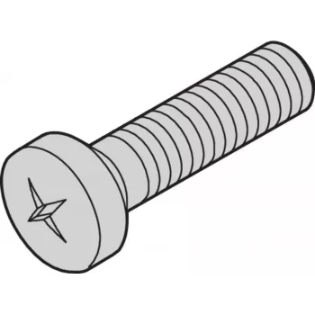SCHROFF SKRUTKA POSIPAN M4X10MM (100 KS) - príslušenstvo do racku (21100513)