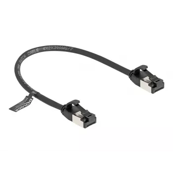 Sieťový kábel DeLOCK RJ45 kábel konektor samec na konektor samec Cat.8.1 0,25 m čierny