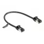 Sieťový kábel DeLOCK RJ45 kábel konektor samec na konektor samec Cat.8.1 0,25 m čierny
