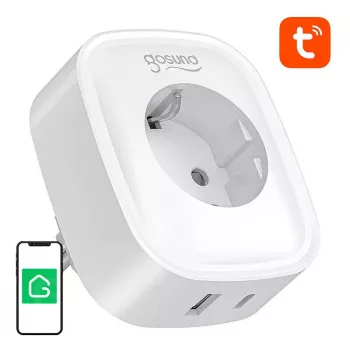 Smart zásuvka Gosund SP6 16A s USB-C 20W – WLAN ovládateľná zásuvka pre domácu automatizáciu