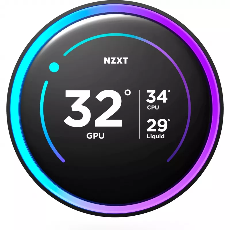 NZXT Kraken Elite 360 RGB procesor all-in-one kvapalinový chladič 12 cm čierny 1 kus