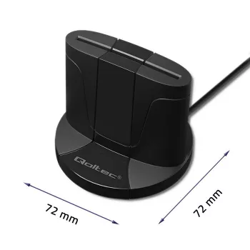Čítačka smart kariet Qoltec 50632 USB 2.0 čierna 1 m kábel
