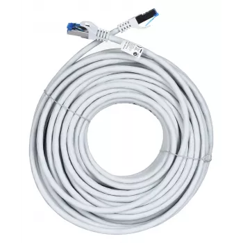 Lanberg patch kábel S/FTP Cat.6a 20m sivý LSZH