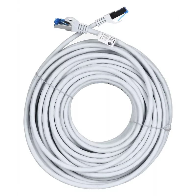 Lanberg patch kábel S/FTP Cat.6a 20m sivý LSZH