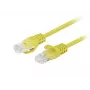 Lanberg PCU6-20CC-0150-Y Patch kábel Cat.6 UTP, 1,5 m, žltý, balenie 10 ks