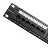Patch panel RACK 24 portov, Cat.6 UTP