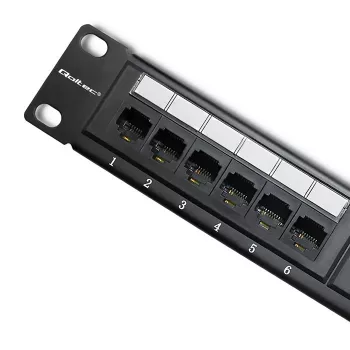 Patch panel RACK 24 portov, Cat.6 UTP