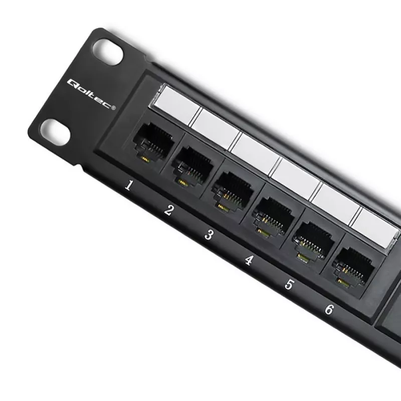Patch panel RACK 24 portov, Cat.6 UTP