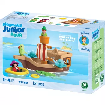 Sada figúrok JUNIOR & Disney pirátska loď z Petra Pana