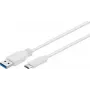 Wentronic Goobay USB 3.0 SuperSpeed kábel > USB-C™, 0,2 m - USB 3.0 konektor samec (Type-A) > USB-C konektor samec (67189)