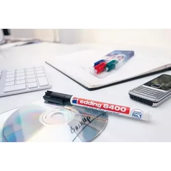 Permanentný marker Edding 8400 CD/DVD/BD guľatý hrot čierna modrá zelená červená
