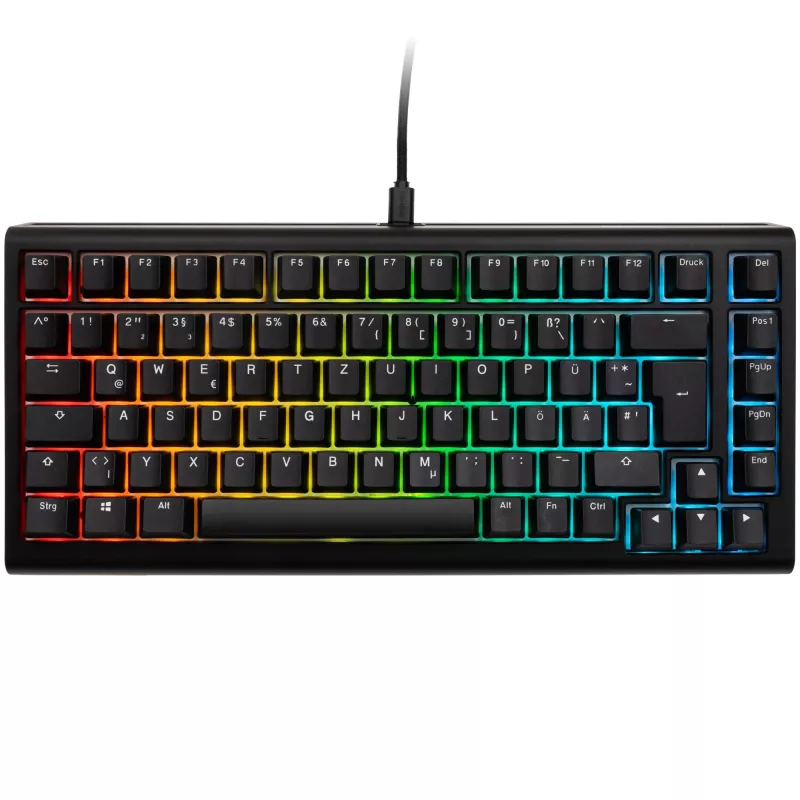 Ducky Tinker 75 klávesnica herná USB nemecká čierna