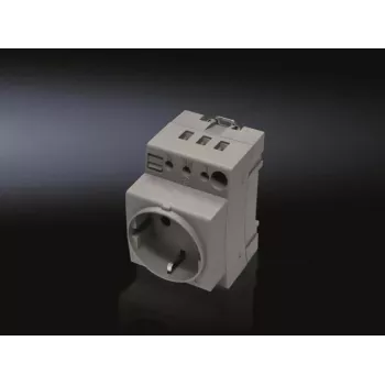 Zásuvka Rittal Schuko CEE 7/4 250V 16A sivá