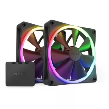 NZXT F140 RGB TWIN ventilátor 14 cm čierny 500-1800 RPM Fluid Dynamic Bearing