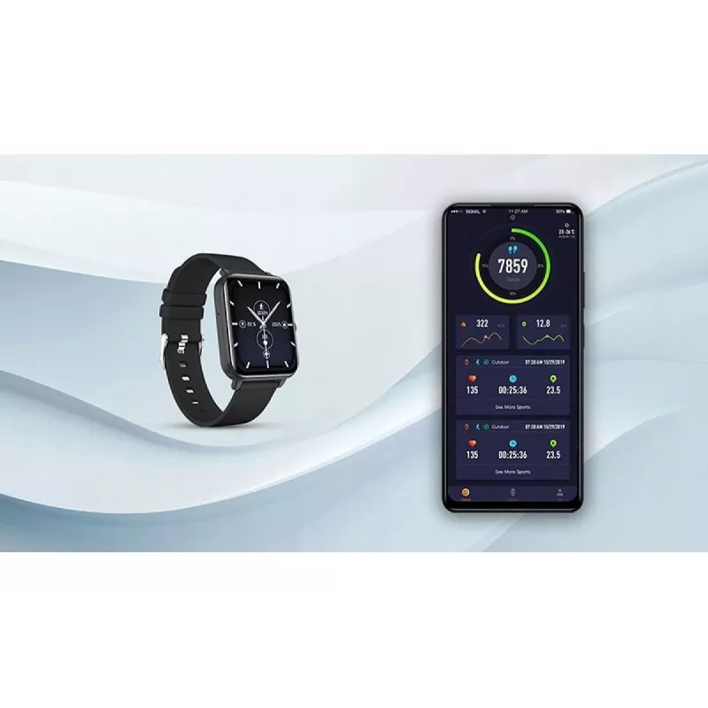 myPhone Watch Classic 2 4,7 cm (1,85 palca) IPS digitálny 240 x 284 pixelov dotykový displej čierny