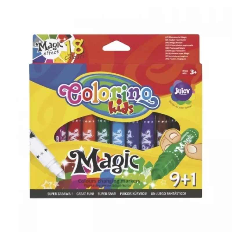 Colorino Kids Magic farby meniace sa fixky 9 + 1 farba