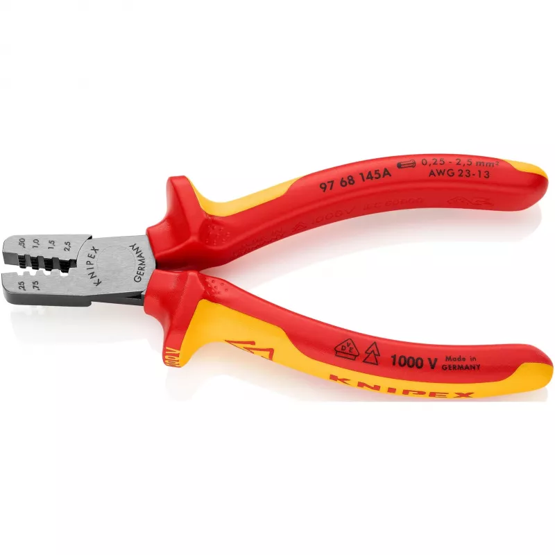 Káblové krimpovacie kliešte kombinované náradie Knipex 97 68 145 A