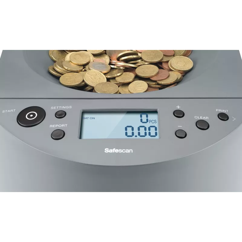 Safescan 1450 počítačka mincí sivá