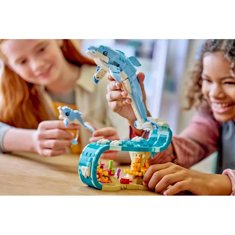 LEGO CREATOR 3 IN 1 31385 Morské zvieratá: Nádherné delfíny