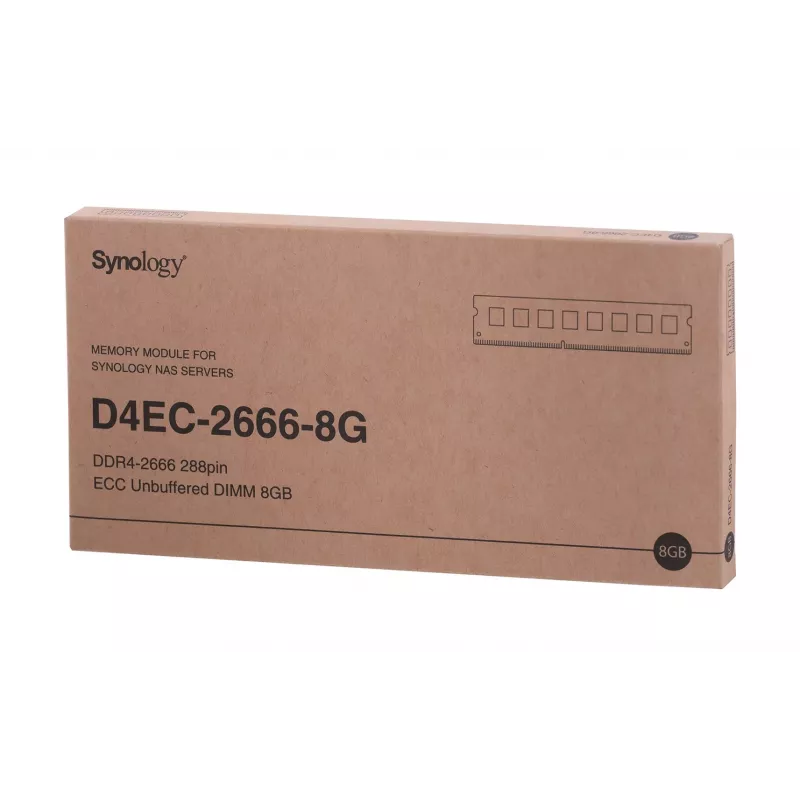 Synology - DDR4 - modul - 8 GB - DIMM 288-PIN - 2666 MHz / PC4-21300 1.2 V nebufferovaná ECC