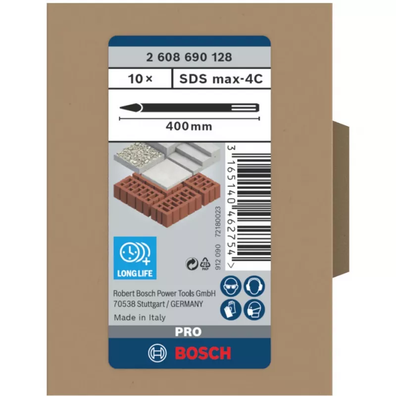 Nástavec sekáča pre vŕtacie kladivo Bosch 2 608 690 128 400 mm 10 ks