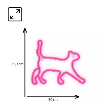 Dekoratívne neonové LED svietidlo MANTA SNL70PK Style Neon Lights CAT 2 ružové (model SNL70PK)